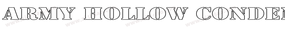 Army Hollow Condensed字体转换